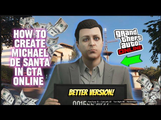 *NEW 2024* HOW TO CREATE MICHAEL DeSANTA in GTA ONLINE!! (Better version)