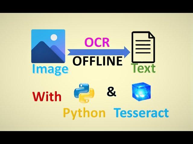 How to convert Image to text | Just like google lens | OCR in python with tesseract | Free & fast !