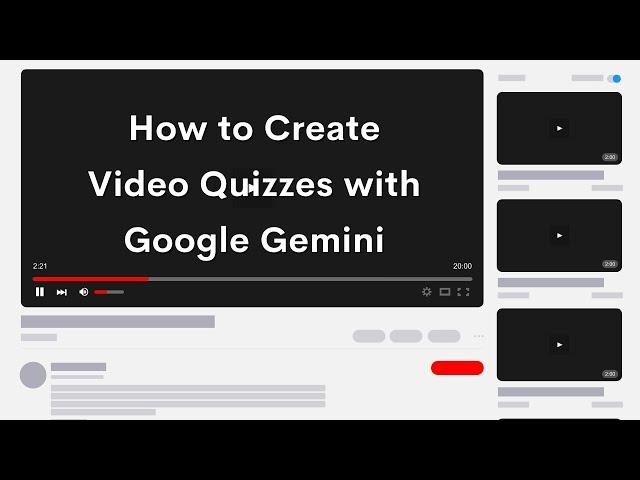 How to Quickly Create Quizzes About Videos