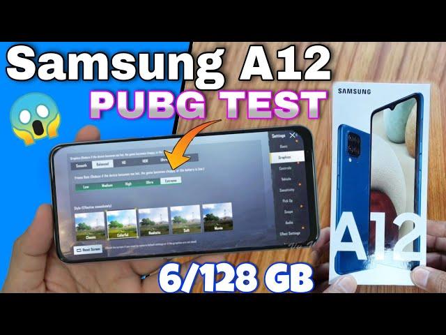 Samsung galaxy A12 PUBG TEST  Samsung galaxy A12 Gaming Test & Graphics Test