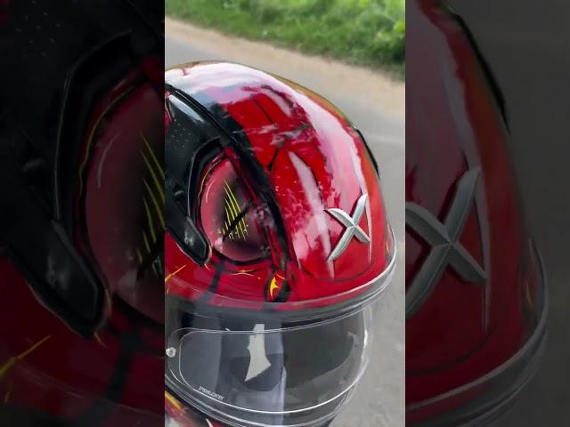 Axor Apex Venomous black red #shorts #youtubeshorts #rs200 #ktm #bikerider #axorhelmets #vlog