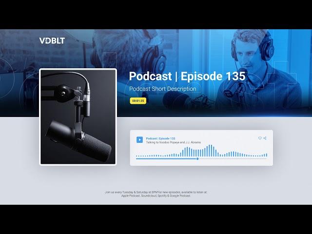 Clean Podcast Viz | Music Visualizer Templates | No After Effects | Videobolt.net Online Video Maker