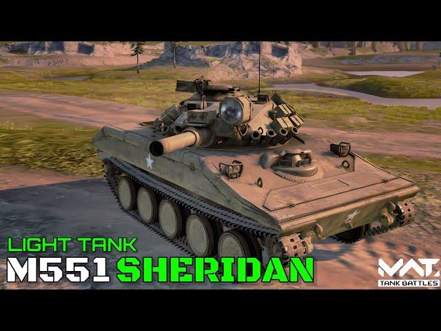 M551 Sheridan T2 Light Tank (Gacha) Overview & Gameplay! | MWT Tank Battles