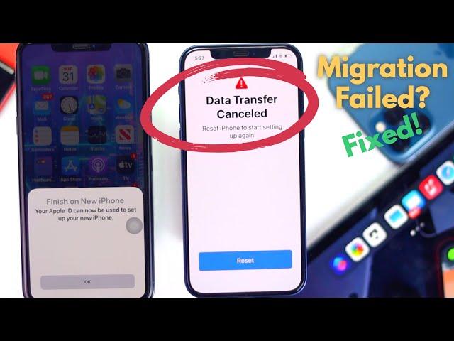 Easy Fixed: Data Transfer Cancelled Reset iPhone to start setting up again"