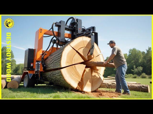 25 Fastest Automatic Firewood Processing Machine | World's Fastest Wood Cutting Chainsaw #8