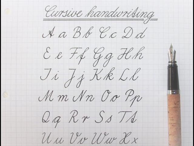 how to write in cursive - german standard for beginners