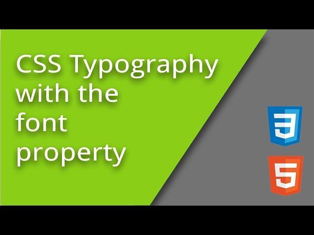 CSS font and font-family Properties