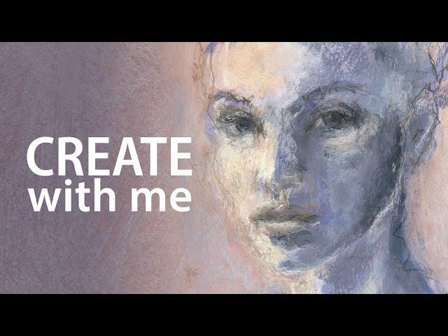 Mixed Media Portrait Tutorial | Acrylic Paint & Soft Pastel | Who Are You