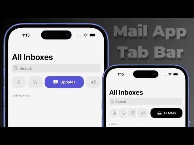 Recreating Mail App’s Tab bar | SwiftUI