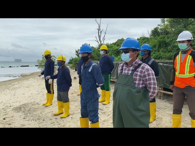 Pembersihan Karang Terkontaminasi Minyak Bumi Dengan Metode Pressure Washing