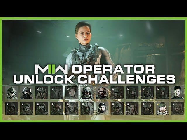 ALL Operator Unlock Challenges in Modern Warfare 2! (How to Unlock MW2 Operators)