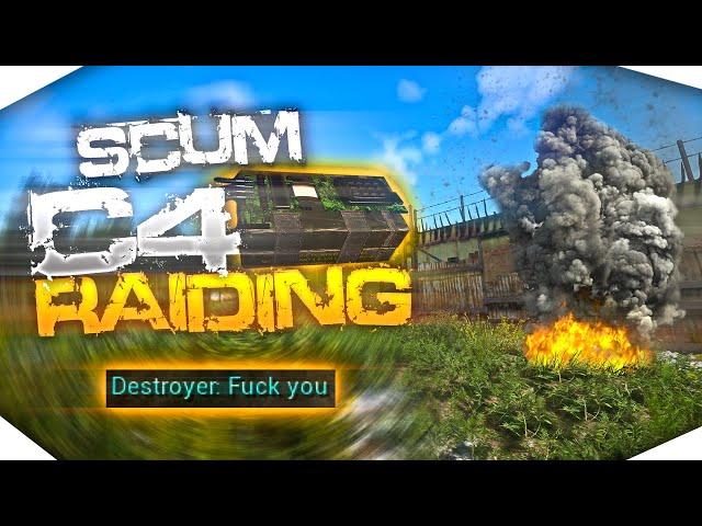 C4 RAID *SOLO*│CRAZY LOOT *MAYBE CHEATER?*│️Toxic player offend│SCUM│