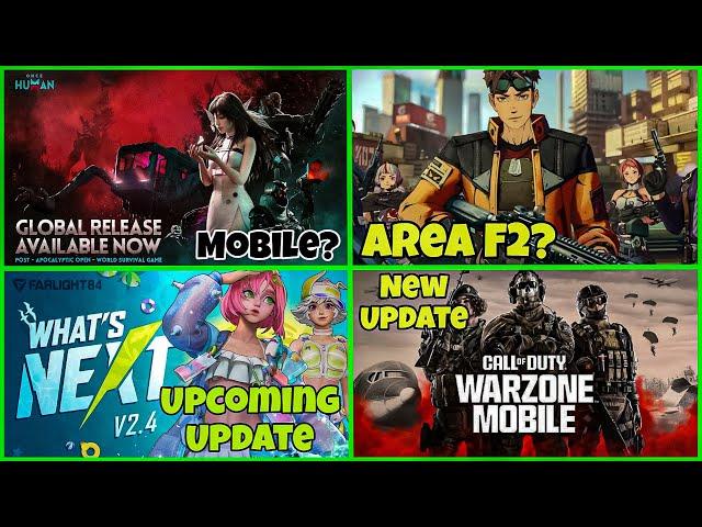 Once Human Mobile?, Warzone Mobile New Update, Area F2 X Ace Force 2, Farlight 84 | Hindi |