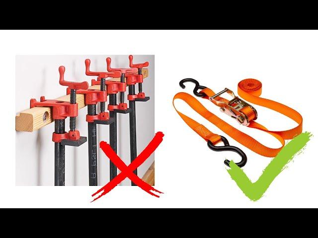 Glue Tabletop/Desktop Boards without Pipe Clamps | Pipe Clamp Alternatives