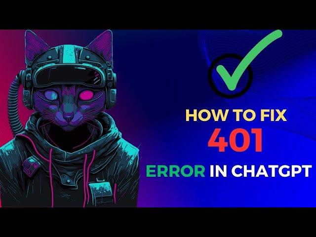 Chat gpt 401 error fixed @MicrosoftWindows @Google
