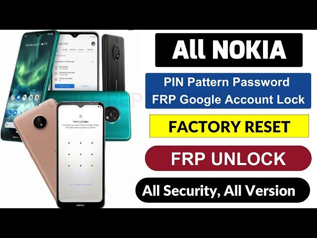 All Nokia PIN/Pattern/FRP Unlock Tool USB Redirector | All Nokia Factory Reset/Hard Reset/FRP Bypass