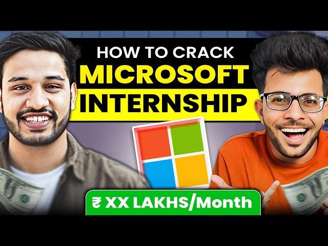 How To Get an Internship at Microsoft  in 2024  +  Free Resources ft @KushalVijay