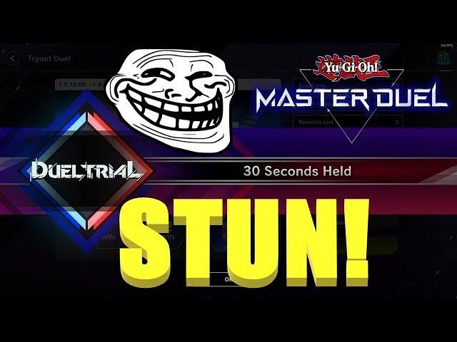 30 SECONDS IS ALL A STUN DECK NEEDS! YUGIOH MASTER DUEL DUEL TRIAL