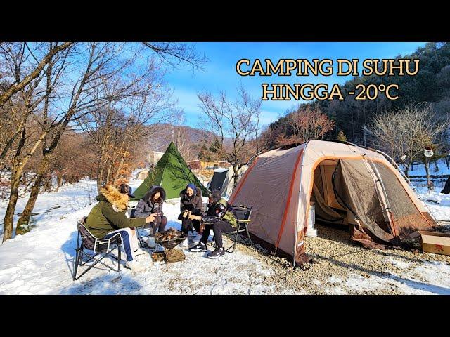 Winter Camping di JAYEON SHIMPYO, Pyeongchang, Gangwon-Do, Korea.