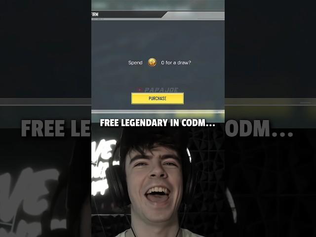 FREE LEGENDARY in COD Mobile but...