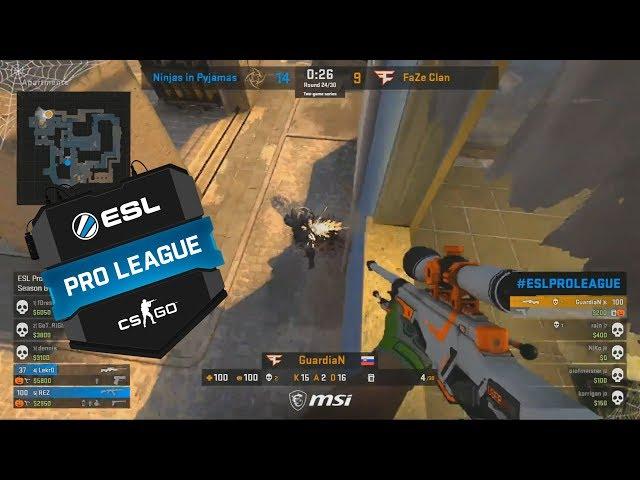 ESL Pro League S8 - NiP vs FaZe - GUARDIAN IS BACK!! - Highlights - CS:GO