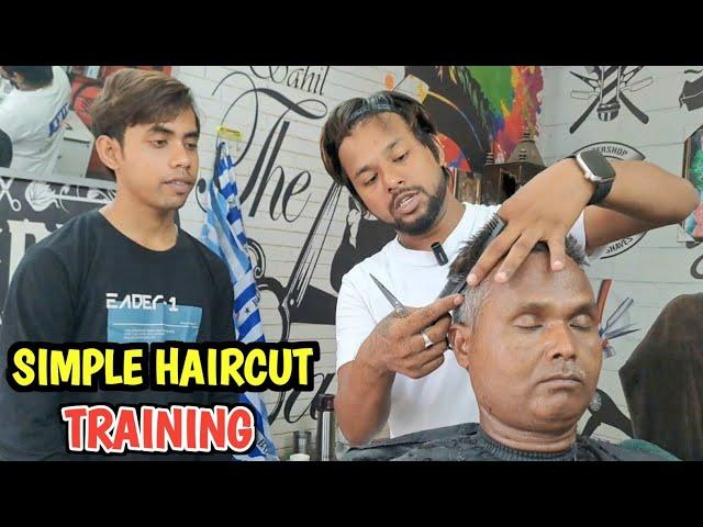 Simple Haircut - Training by Sahil Barber | Full Tutorial Step By Step