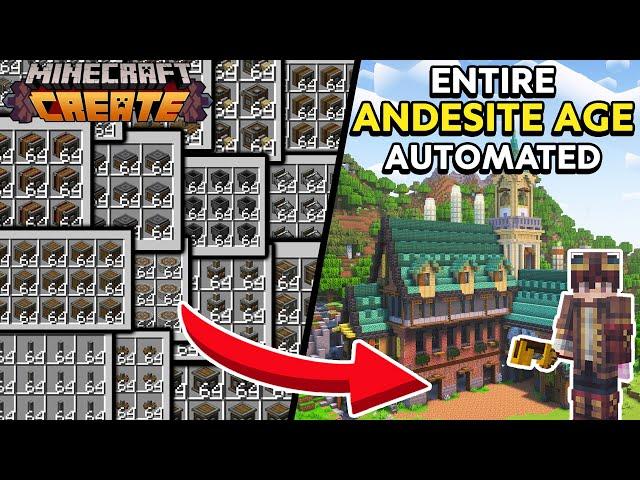 I Automated the ENTIRE ANDESITE AGE in Minecraft Create Mod