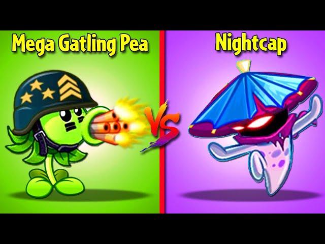 POKRA vs NIGHT CAP vs ULTOMATO vs MEGA GATLING PEA - Who Will Win? - PvZ 2 Plant vs Plant