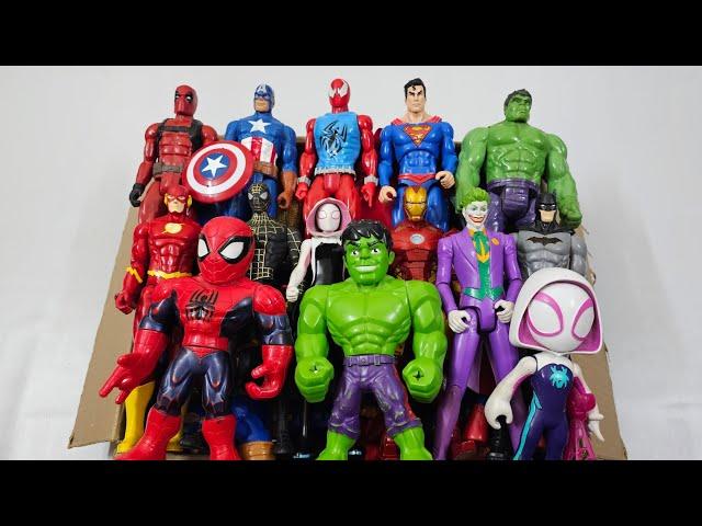 VENOM VS SPIDERMAN VS IRONMAN VS HULK VS CAPTAIN AMERICA VS SUPERMAN SUPERHERO AVENGERS UNBOXING