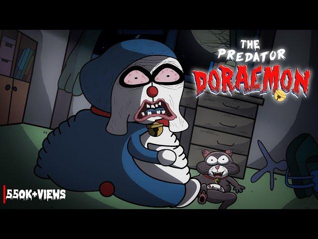 Doraemon Horror Creepy parody || The Predator Doraemon