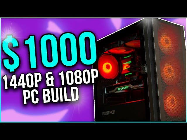 BEST: $1000 ALL-AROUND PC Build in 2024 [ Gaming , Productivity & More! ] 