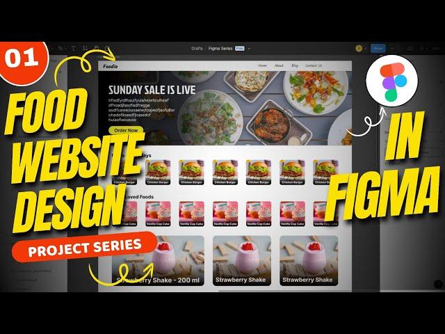 Figma Projects for Beginner's | UI/UX (Prototype) Figma tutorial | Figma Web Design Project