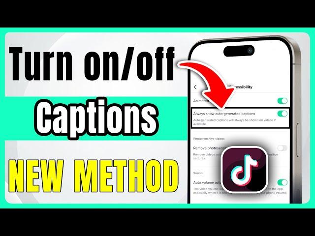 How To Turn On/Off Captions On TikTok 2024