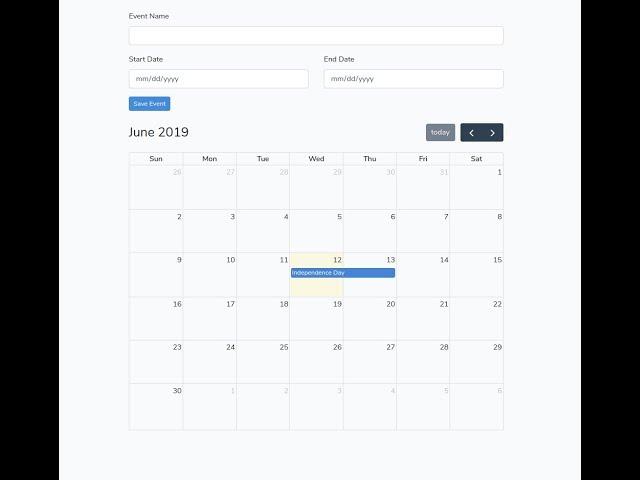 Fullcalendar in Laravel with Vue