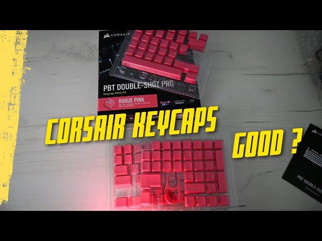 Corsair PBT PINK Keycaps Unboxing and Installing on Corsair K95