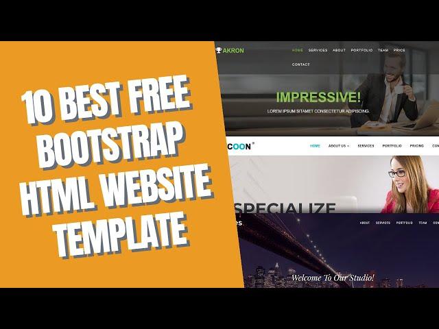 Top 10 Best Free Bootstrap HTML Website Templates 2022 |  Wpshopmart