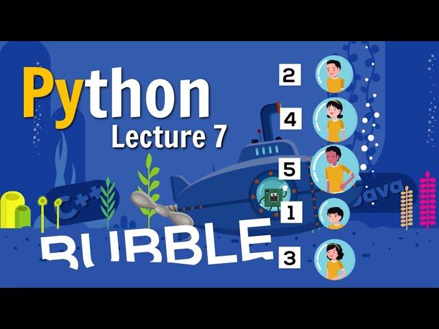 7. Bubble Sort in Python via Animation | Class 12  Board Exam