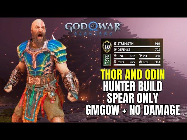 THOR AND ODIN VS HUNTER KRATOS  (Spear Only) | God Of War Ragnarok