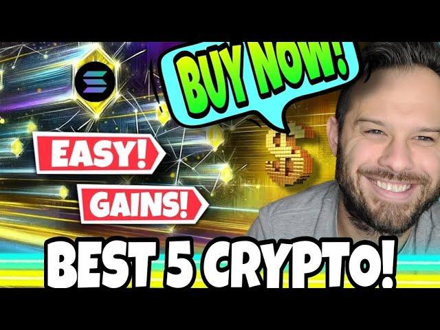 Best Crypto To Buy Now And Hold Into 2025! These Are My Top 5 Cryptos To Buy Now!