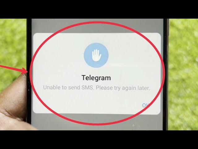 Telegram Unable to send SMS. Please try again later Problem Solve