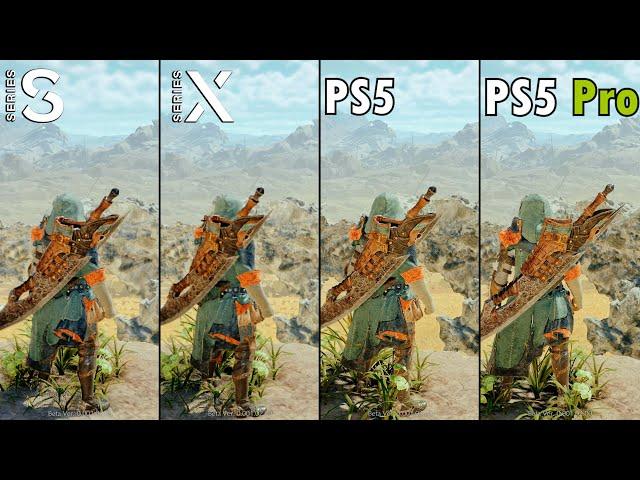 Monster Hunter Wilds on Xbox Series S vs. X vs. PS5 vs. PS5 Pro vs. PC