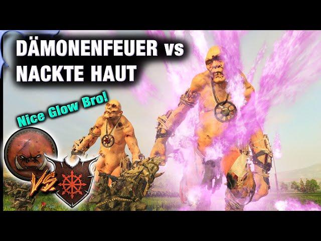 Wie schnell brennt Fleisch? Chaosdämonen VS Grünhäute - Total War: Warhammer 3 MP