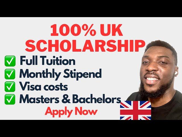 How to apply for 100% MASTERS & BACHELORS SCHOLARSHIP IN UK 2024