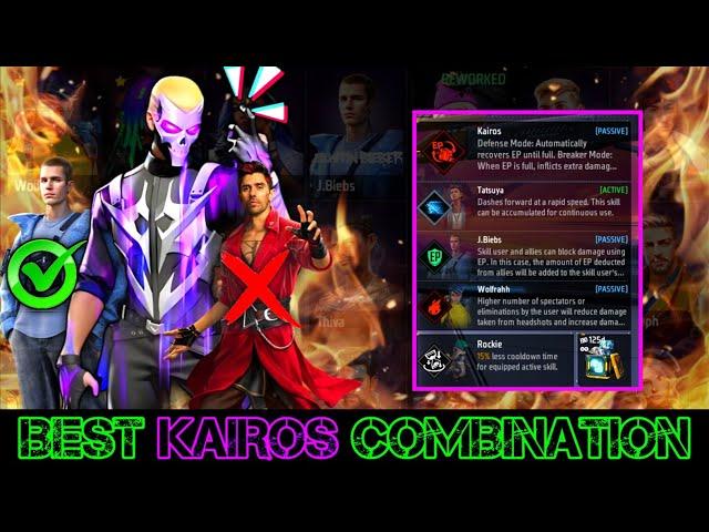 KAIROS CHARACTER COMBINATION || Best Kairos character skill combination for BR and CS ||