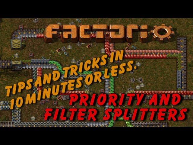 Priority and Filter Splitters - Factorio 0.16.17