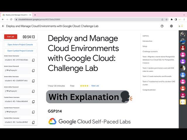 Deploy and Manage Cloud Environments with Google Cloud: Challenge Lab || #qwiklabs || #GSP314