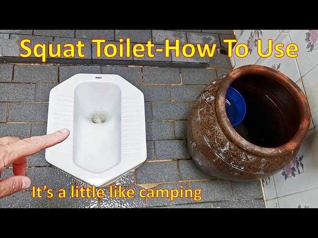 Asian / Thai Squat Toilet - Use & Etiquette (4K)