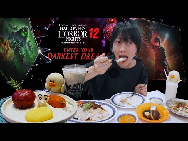 MY FAVORITE CHICKEN IN SINGAPORE & HORROR NIGHTS WITH NETFLIX SWEET HOME  + TEAM JACKSON WANG