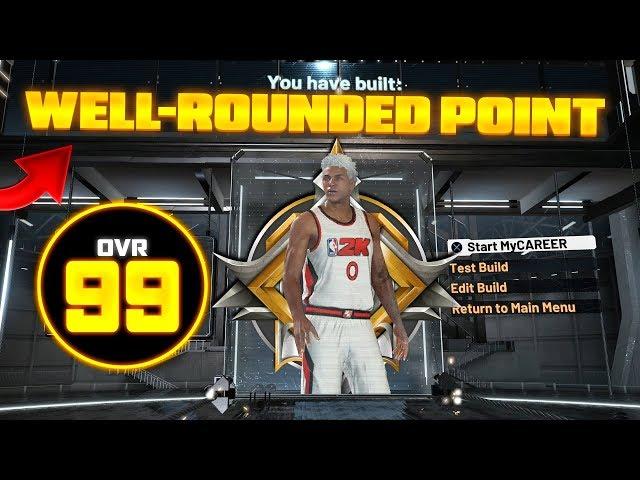 FIRST LEGEND "WELL-ROUNDED POINT BUILD AT 99.9 ON NBA2K20(RARE)