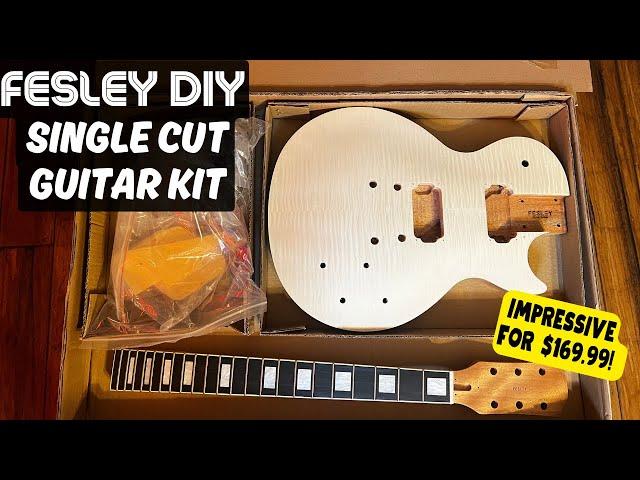 Unboxing - Fesley DIY Guitar Kit - Single Cut Les Paul Style Kit - I Am Impressed!